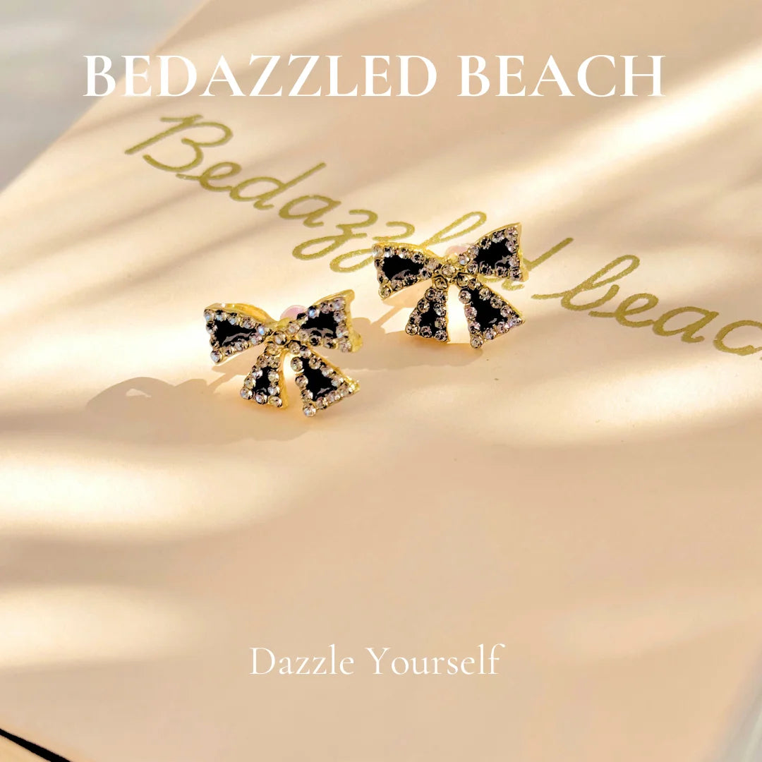 Butterfly Black Studs