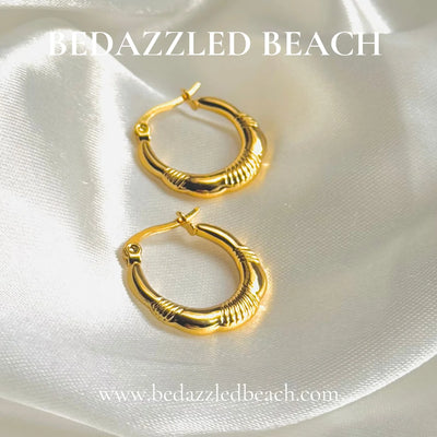 Circle Gold Plated Hoops