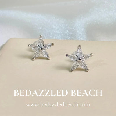 Little Star Studs White