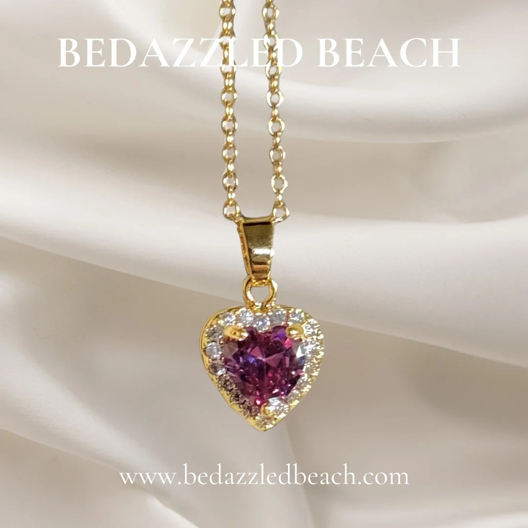 Deep Heart Purple Pendant