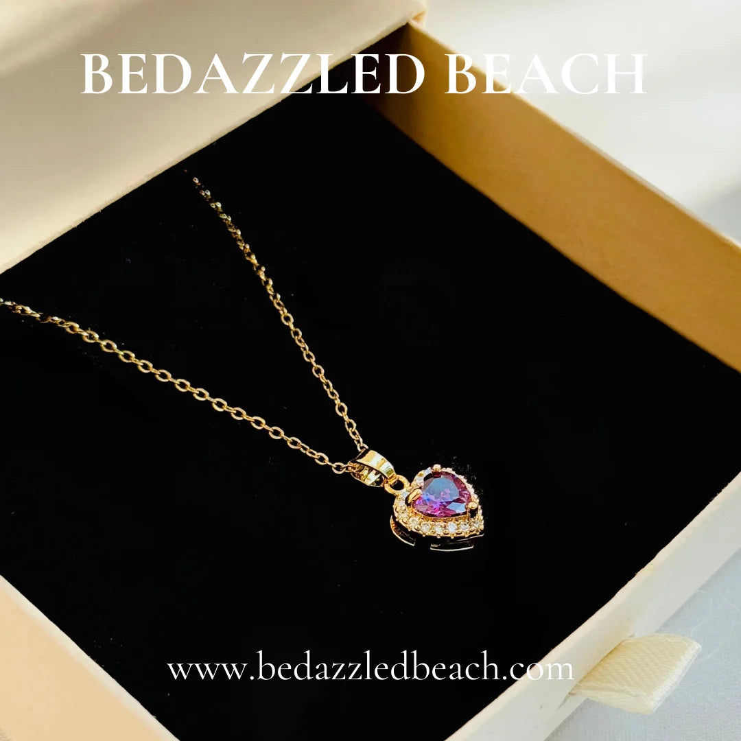 Deep Heart Purple Pendant