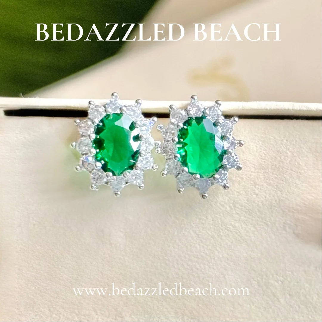 Emerald Dream Studs