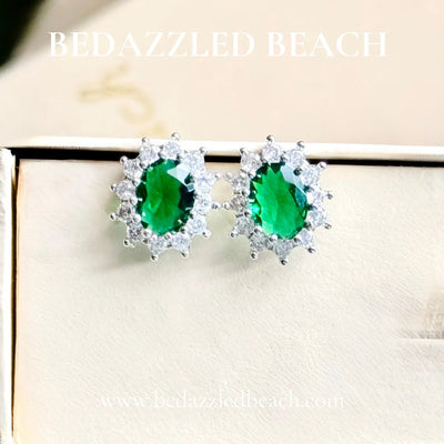 Emerald Dream Studs