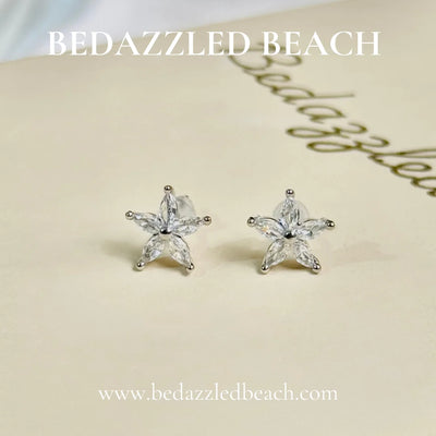 Little Star Studs White